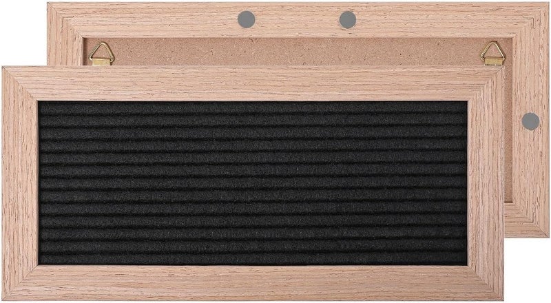 G GAMIT Small Magnetic Felt Letter Board 11x5Inch with Changeable Letters and Numbers, Message board Letter Sign Board in Wood Frame for Anoucement&Notification(Black) - Image 2